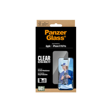 PanzerGlass UltraWide Fit Screen Protector for Apple iPhone 17
